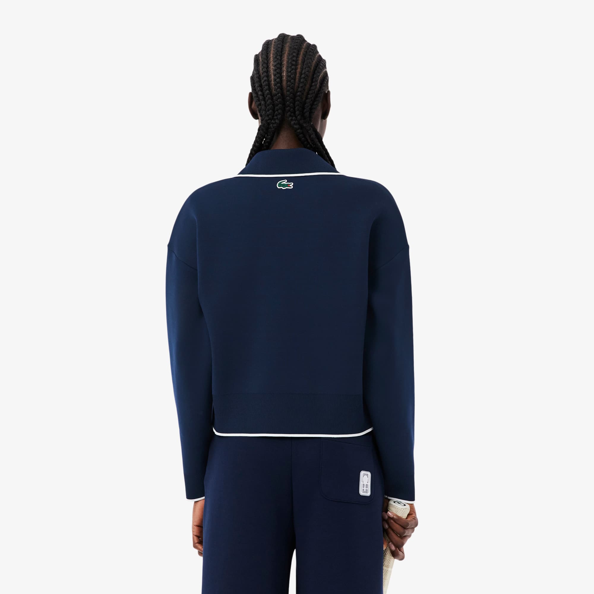 Tennis Heritage Polo Collar Sweatshirt - Sweaters & Sweatshirts