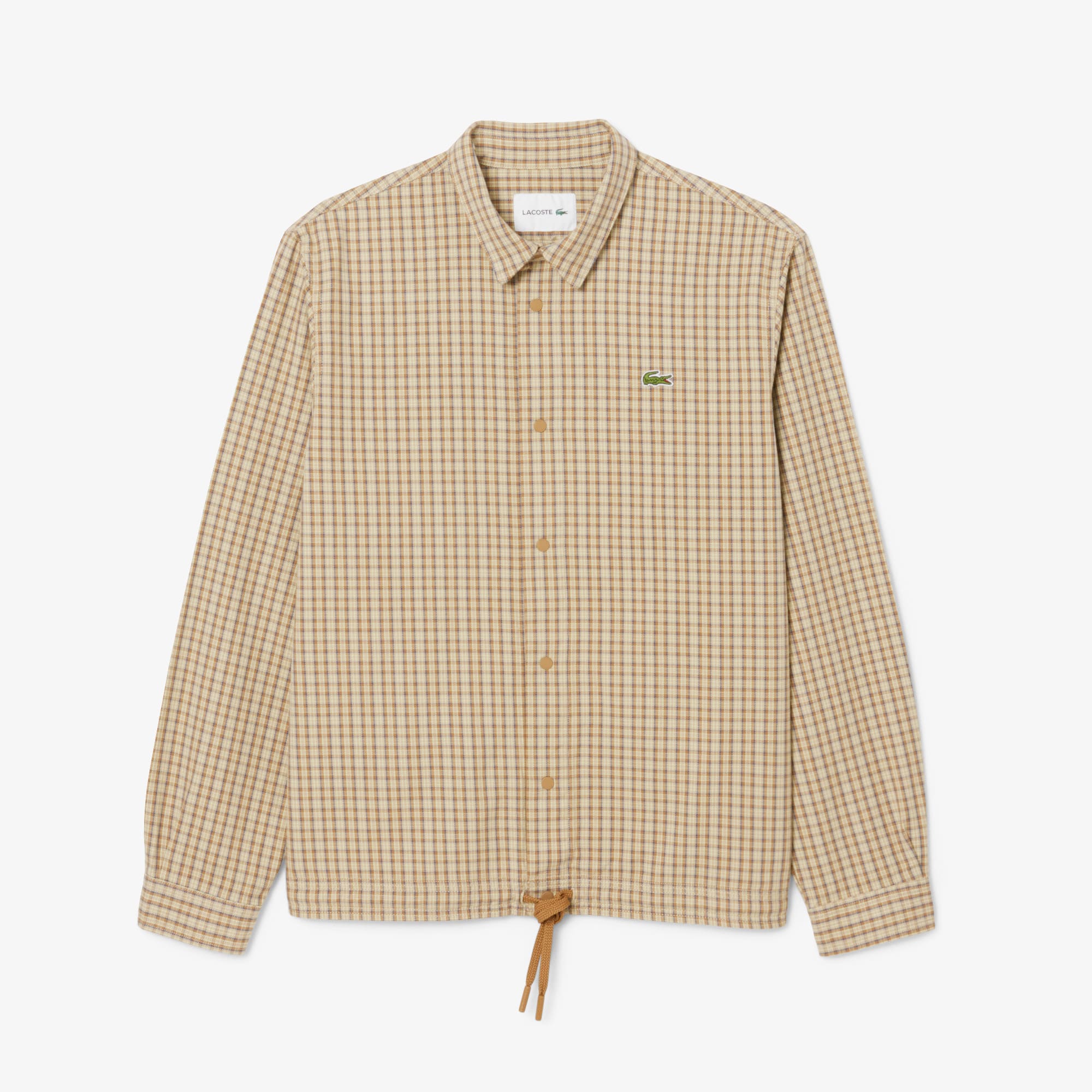 Men's Oversized Heavy Cotton Plaid Overshirt - Button Down Shirts