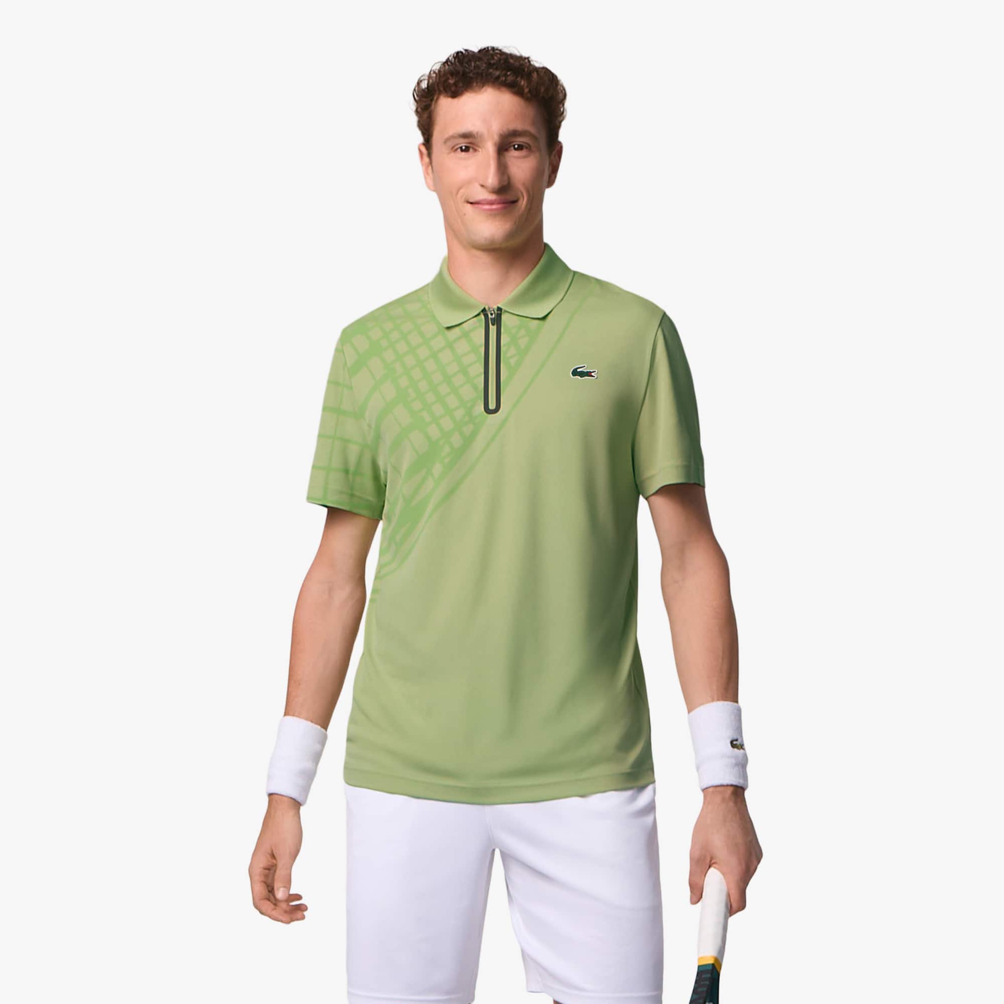 Men's Ultra Dry Printed Slim Fit Tennis Polo - Polo Shirts - New