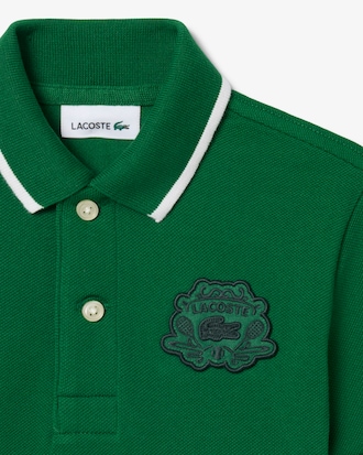 Badge Accent Petit Piqu&eacute; Polo Shirt