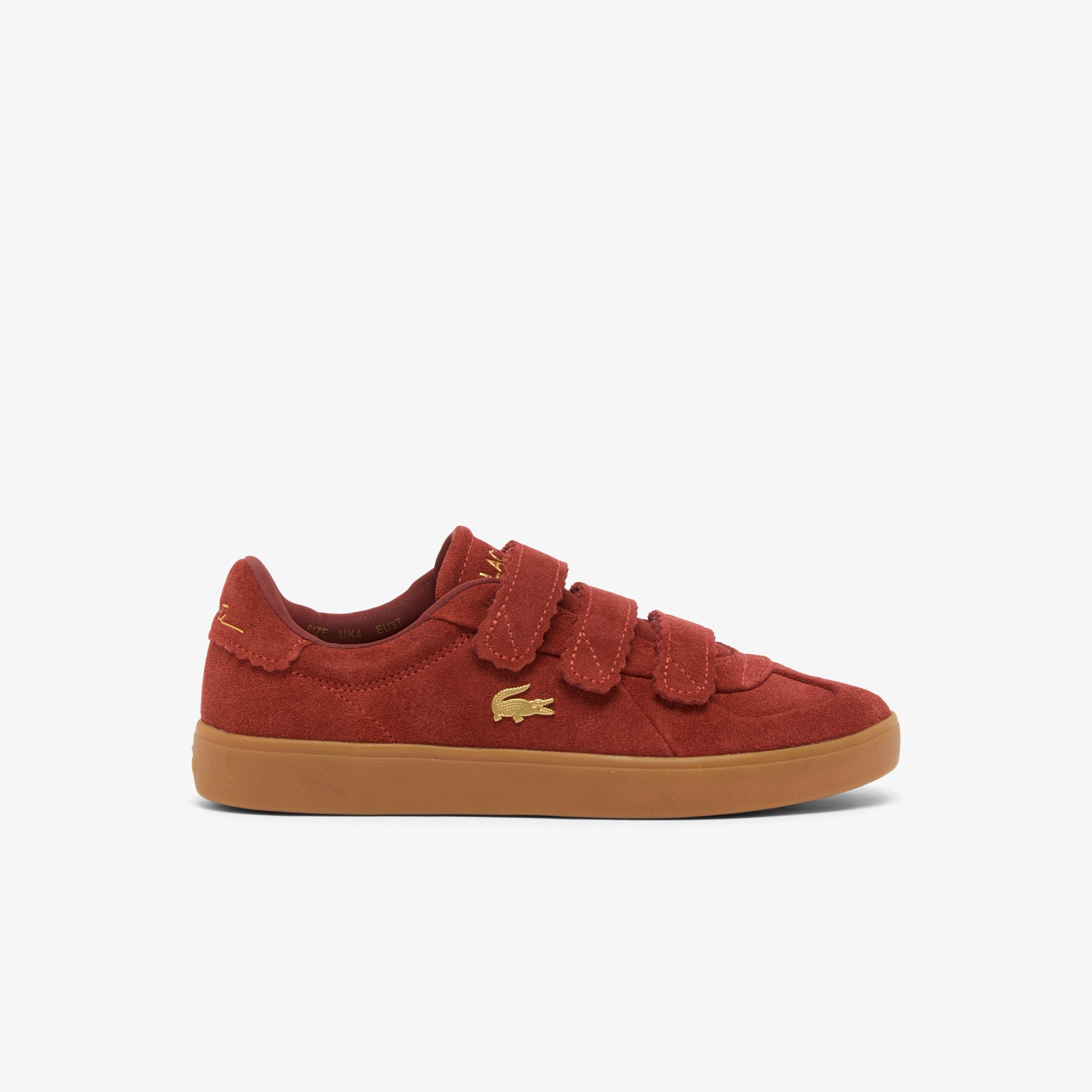 Lacoste Sneakers Baseshot Pro Strap de Gamuza para Mujer Castano