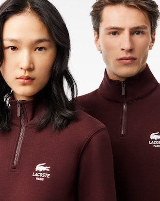 Unisex High-Neck Zip-Up Sweatshirt