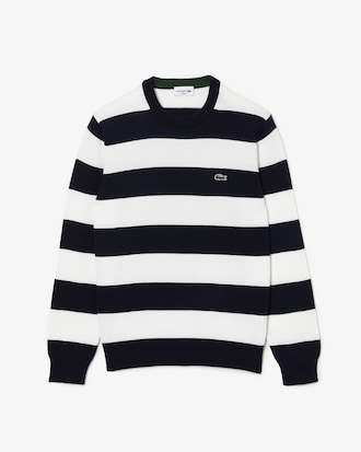 Men's Striped Organic Cotton Jersey Sweater