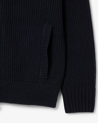 Men's Wool Zip-Up Sweater