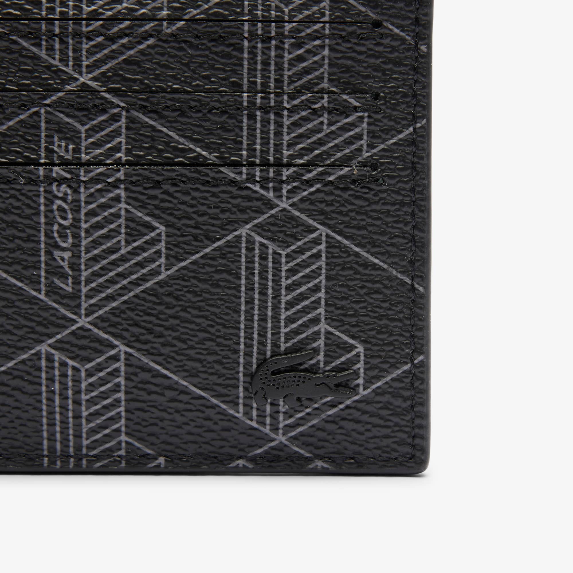 The Blend Monogram Print Canvas Card Holder