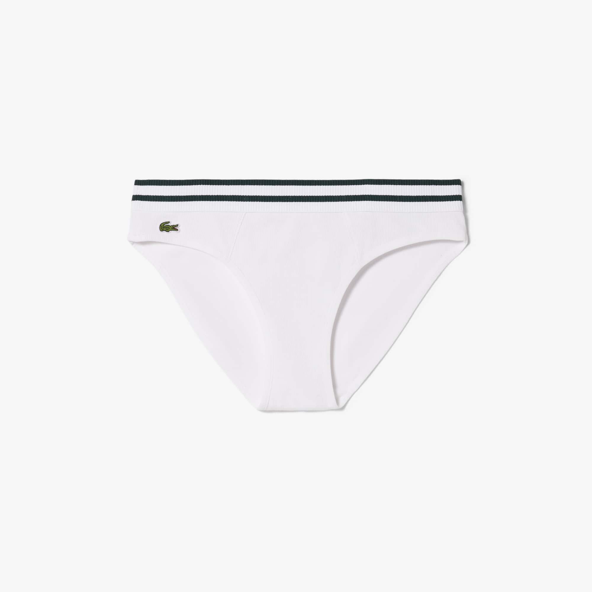 Stripe Waist Cotton Briefs