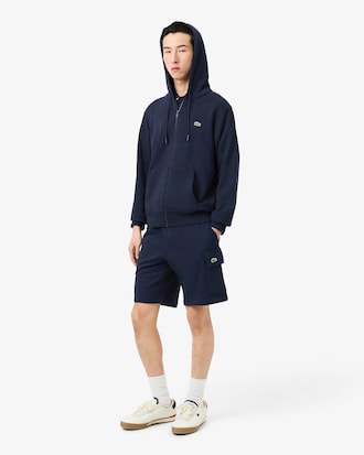 Men's Cotton Fleece Cargo Shorts