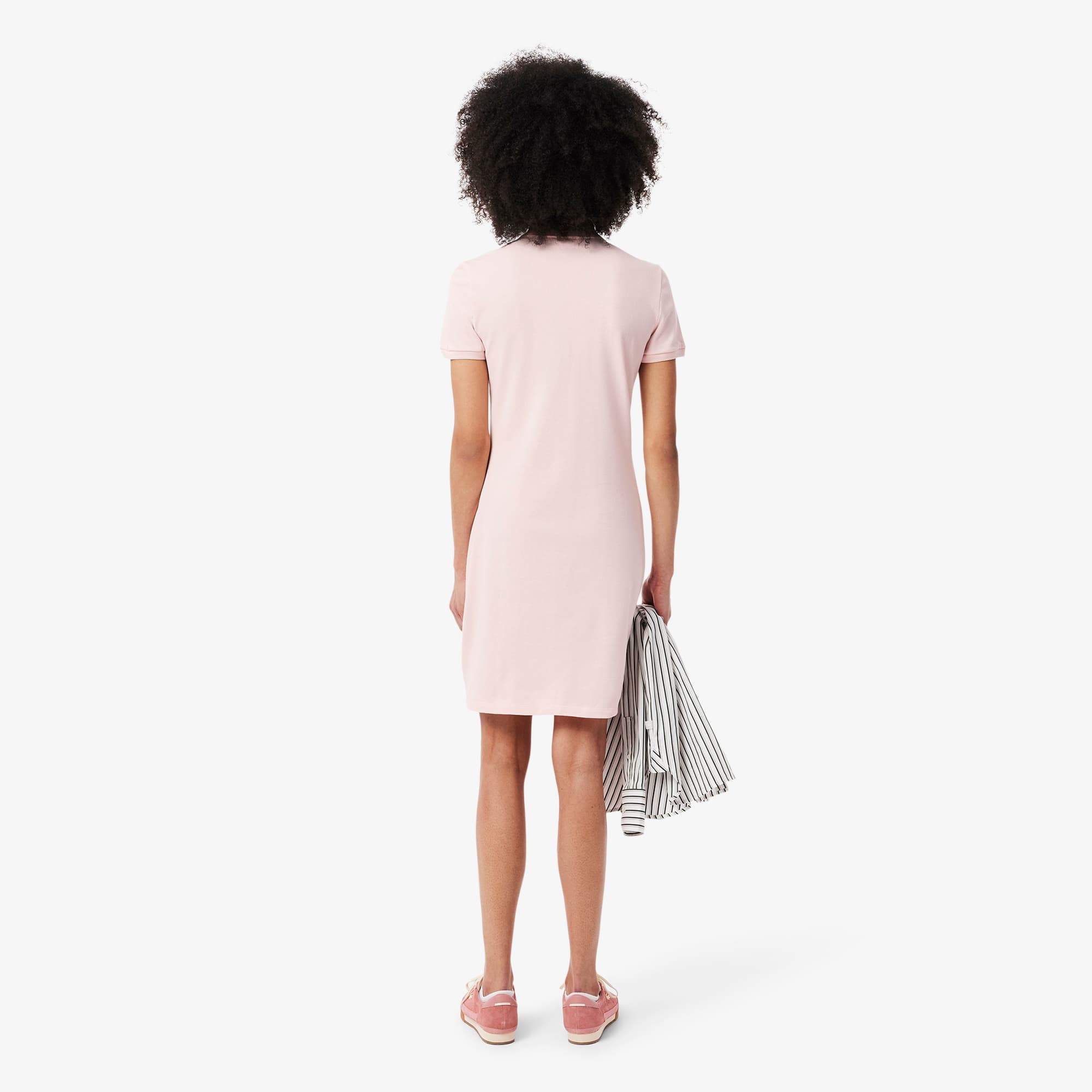 Lacoste｜DRESSES (Stretch Cotton Pique Polo Dress (EF547 Women's Slim Fit Stretch Mini Piqué Polo Dress - Dresses