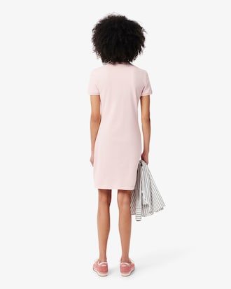 Women's Slim Fit Stretch Mini Piqué Polo Dress