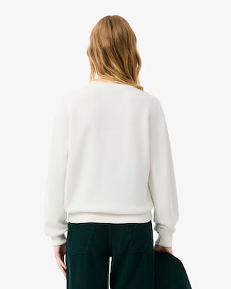 Women's Relaxed Fit Cotton Crew Neck Sweater