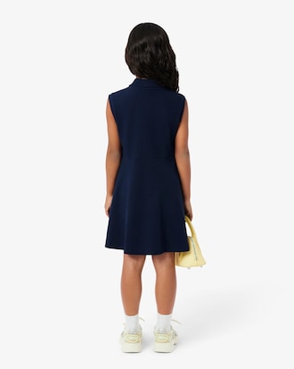 Robe polo ajusté en piqué stretch