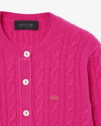 Runway Cashmere Cable Knit Cardigan