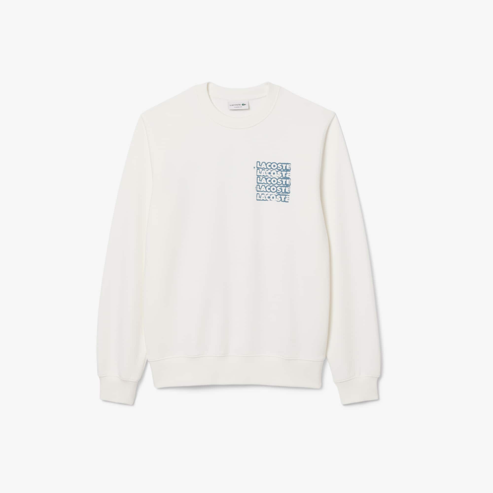 サイズ4 LACOSTE Men's Graphic Print Fleece Sweatshirt - Sweaters
