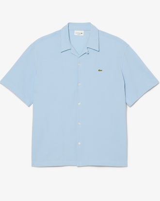 Relaxed Fit Short Sleeved Piqu&eacute; Shirt