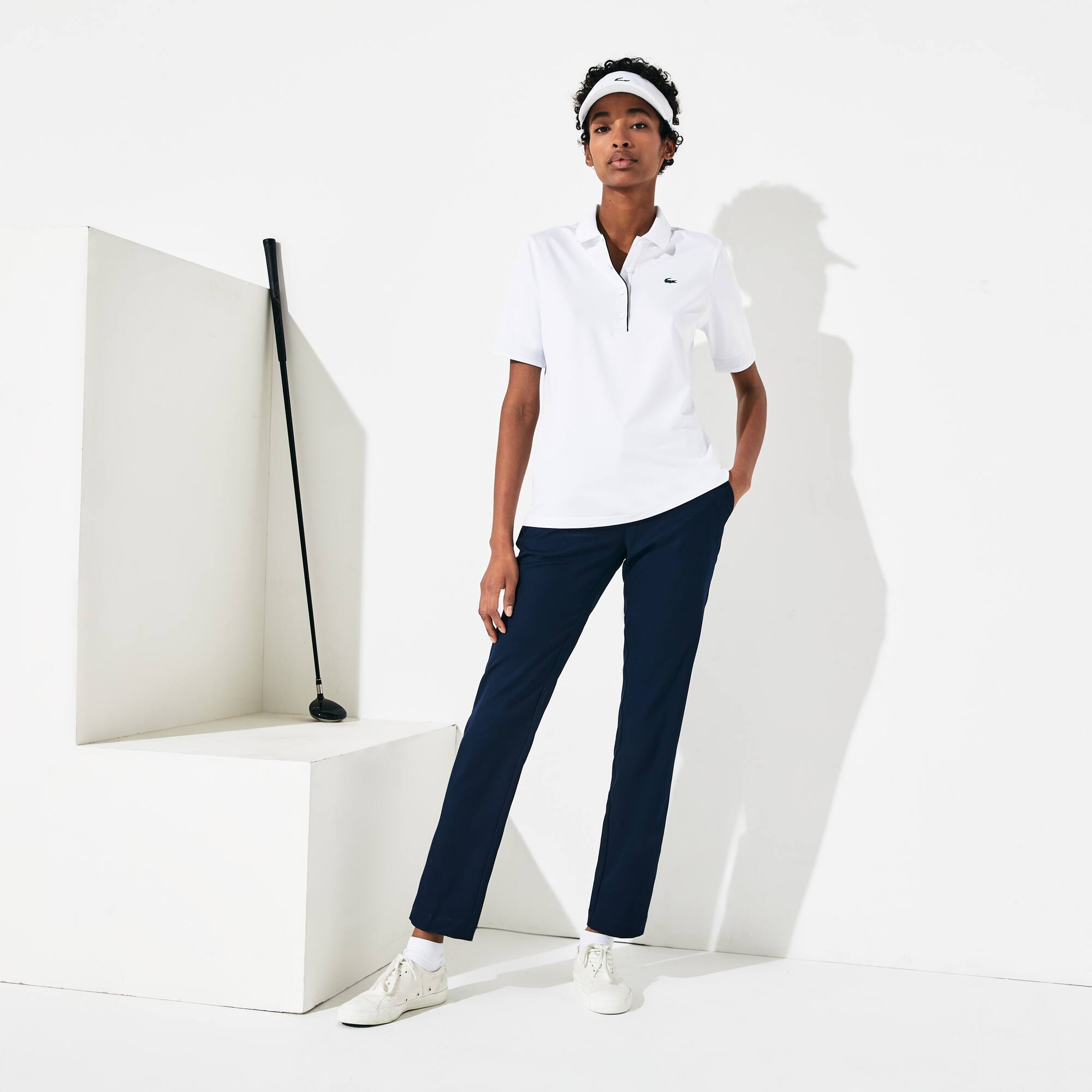 Women's Slim Fit UV Protect Stretch Golf Polo
