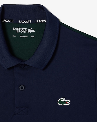 Polo de tenis de corte regular en punto reciclado para hombre