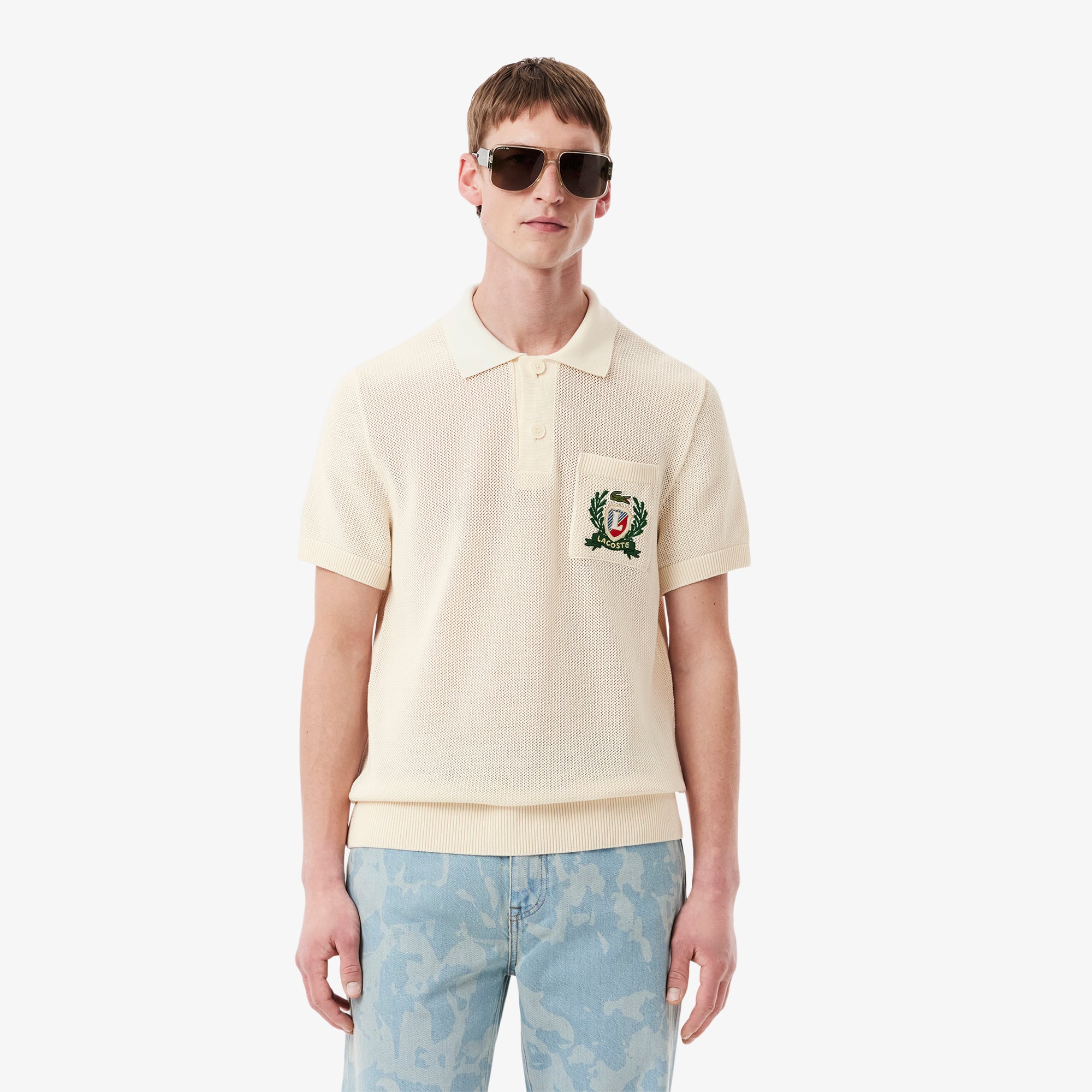 Men's Made In France Polo Collar Sweater - Sweaters & Sweatshirts