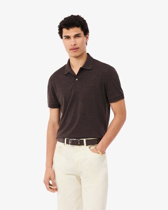 Polo de Tejido Jersey de Lana de Corte Regular