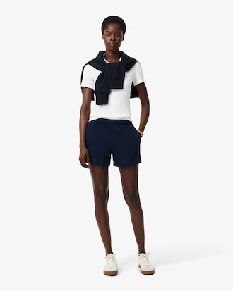 Women's Slim Fit L.12.D Ribbed Cotton Polo