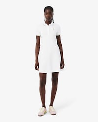 Women's Stretch Polo Collar Skater Dress