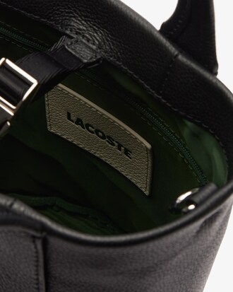 Bolso bombonera City Court de piel granulada