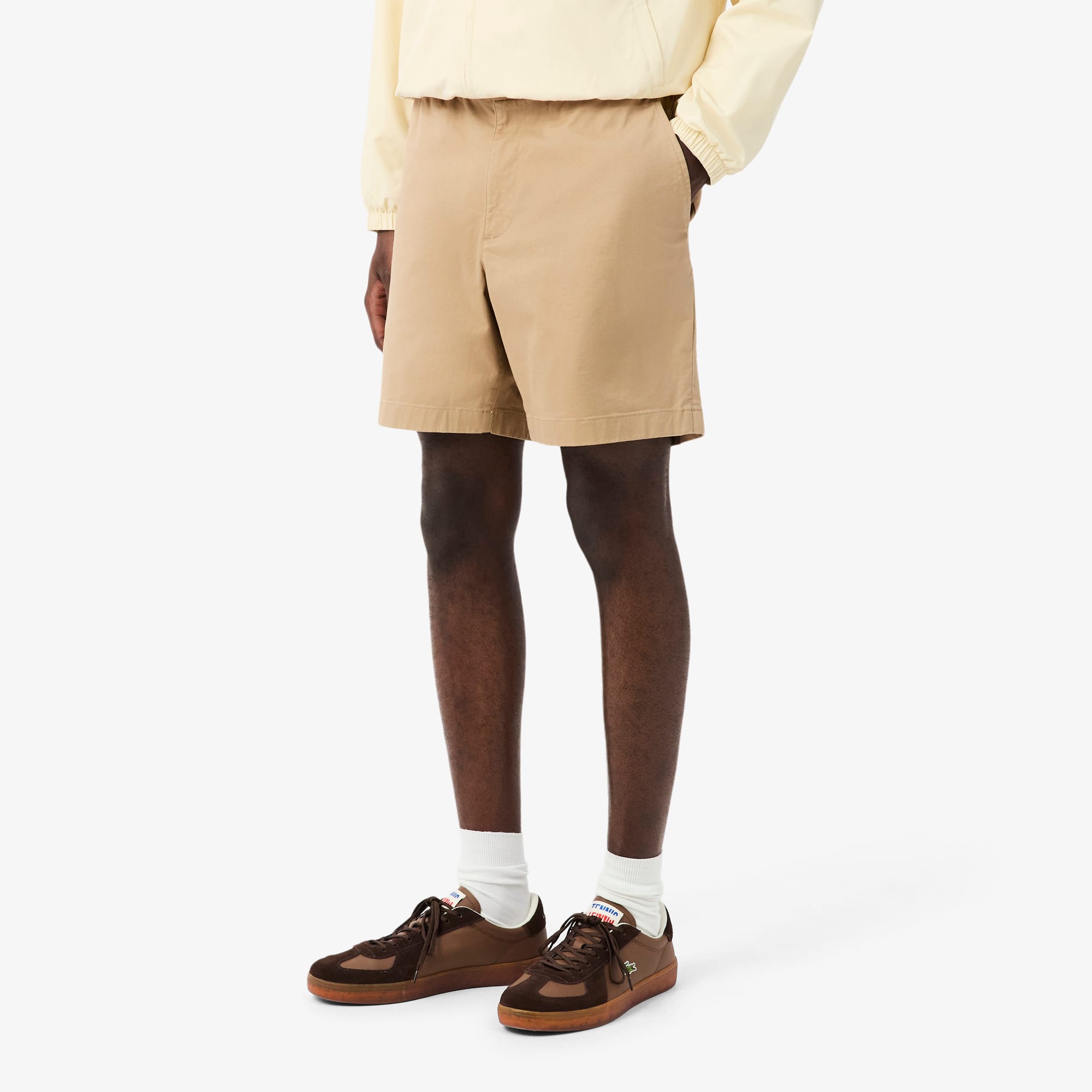 Regular Fit Stretch Cotton Shorts
