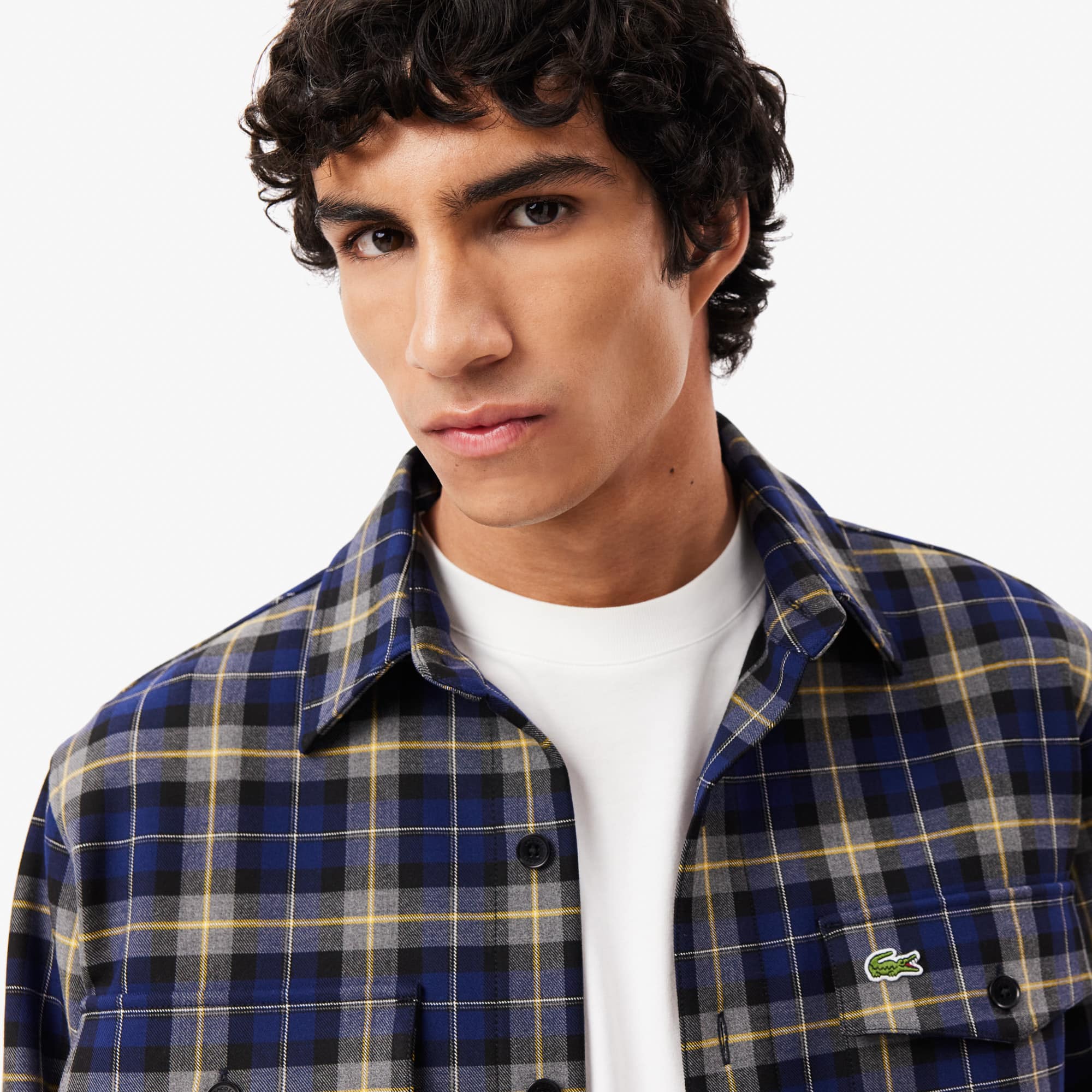 Men's Oversized Checkered Overshirt - Button Down Shirts