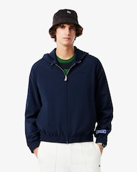 Veste &agrave; capuche flanelle laine m&eacute;lang&eacute;e