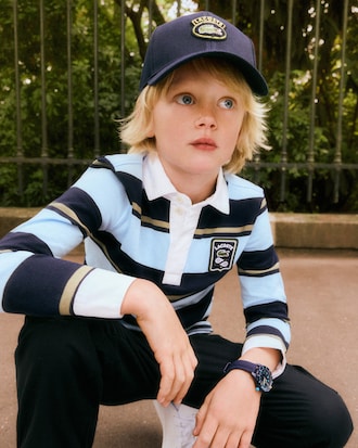 Boys' Embroidered Cotton Twill Cap