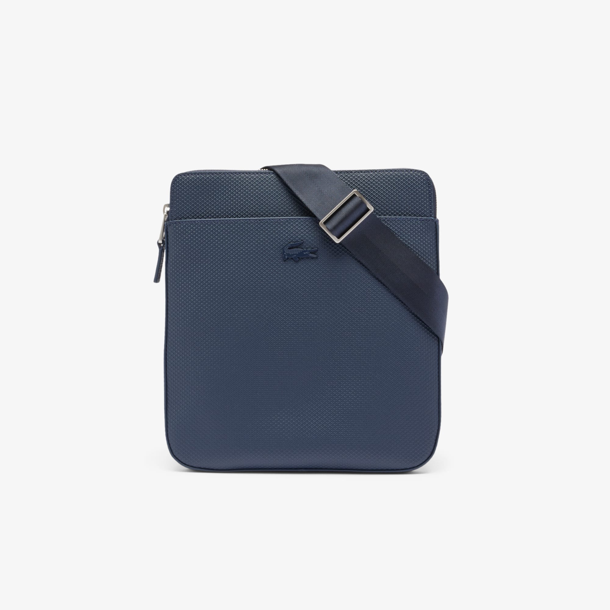 LACOSTE NJ3286H-021 ネイビー バッグ Men's Chantaco Leather Shoulder Bag - Bags - New In 2025