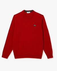 Men's Regular Fit Speckled Print Wool Jersey Sweater
