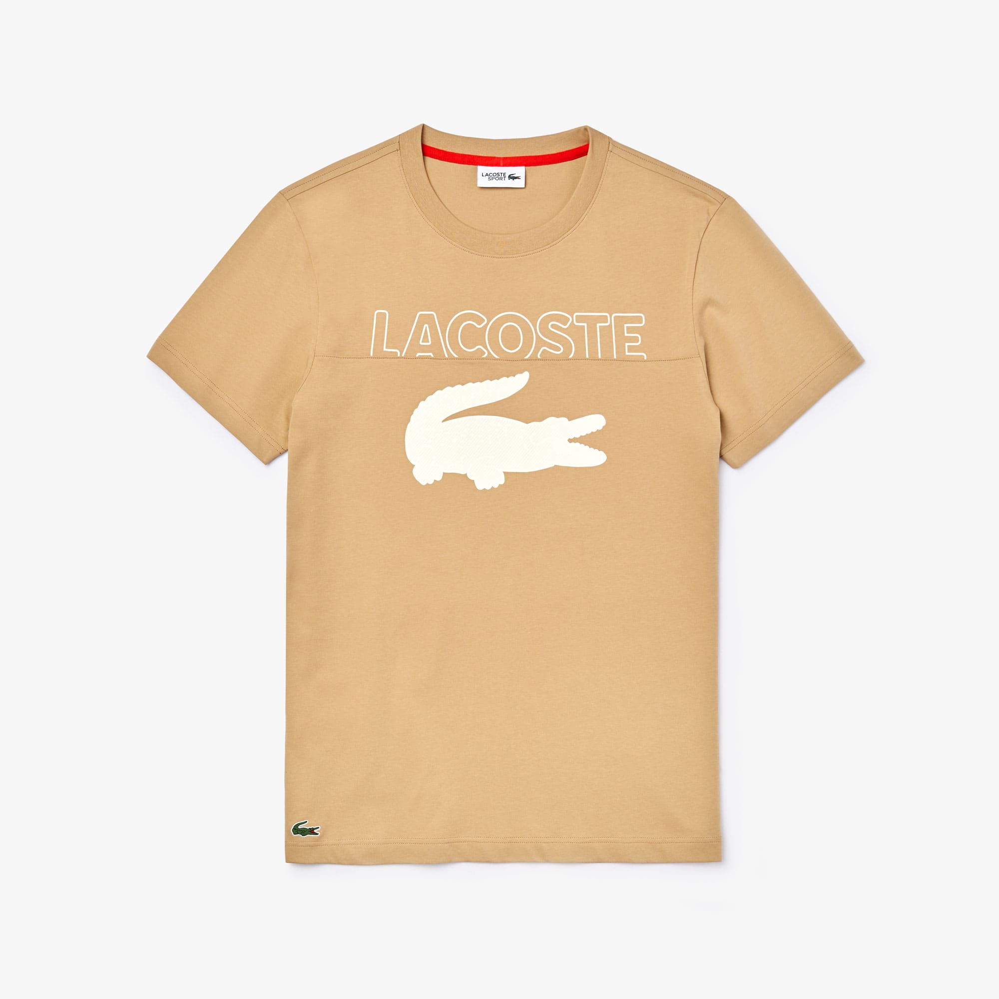 Men's Lacoste SPORT Oversized Crocodile Organic Cotton T