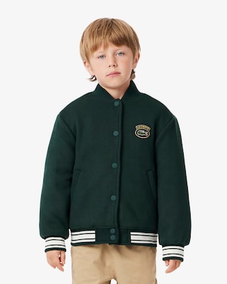 Crocodile Badge Bomber Jacket