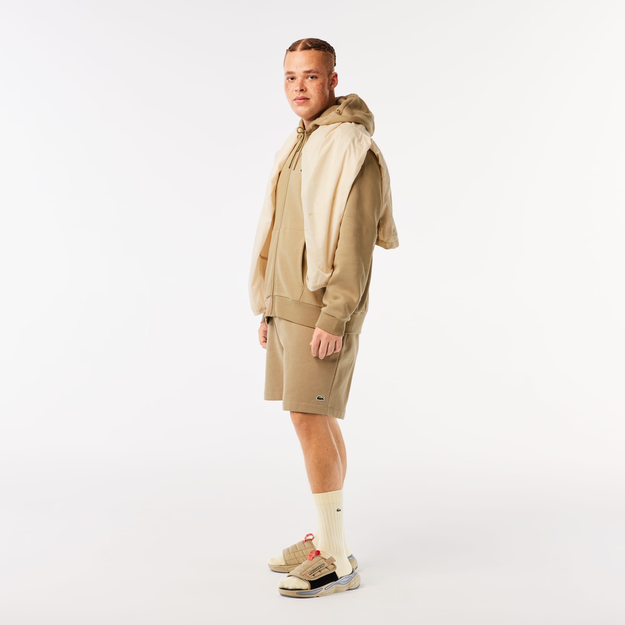 Organic Cotton Kangaroo Pocket Hoodie | Lacoste US | Men's Collection