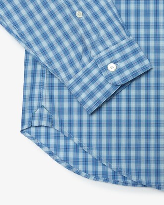 Men's Regular Fit Plaid Poplin Shirt