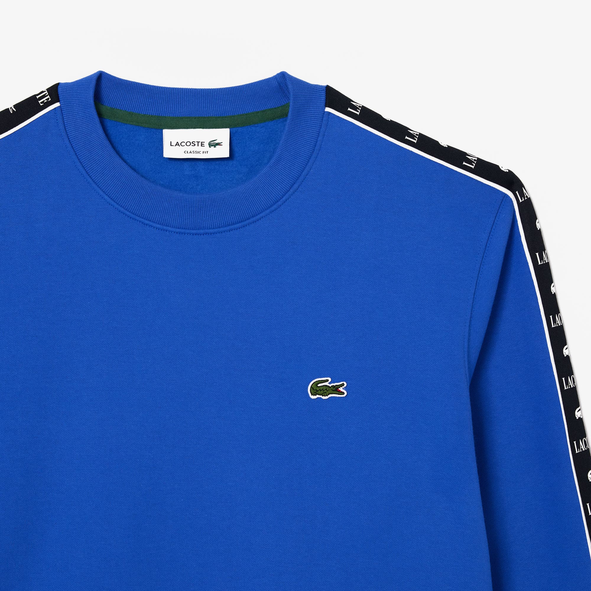 Men's Logo Stripe Crew Neck Sweatshirt - Sweaters