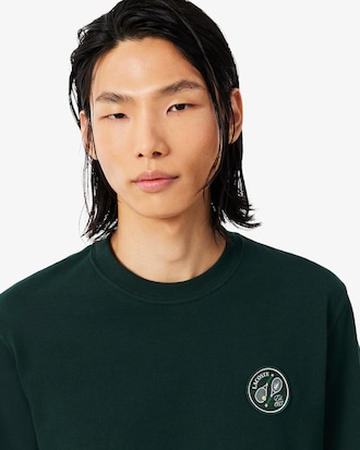 Tennis Badge Accent Cotton Jersey T-shirt