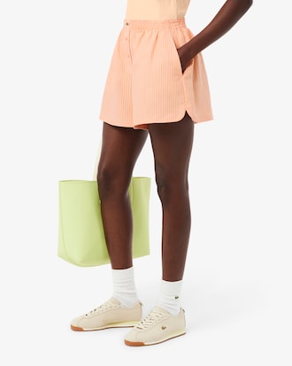 Oversized Linen Blend Shorts