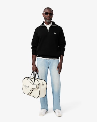 Men's Zip-Up High-Neck Sweatshirt