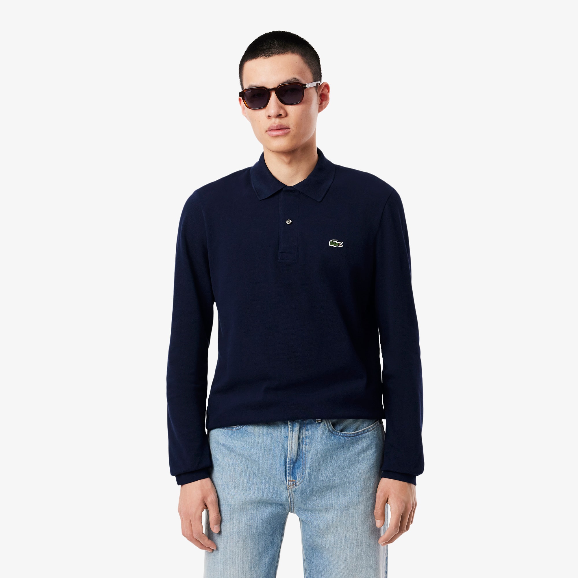 ラコステ　L1312　ネイビー　FR5 LACOSTE ラコステ ポロシャツ 長袖 メンズ ロングスリーブ L1312