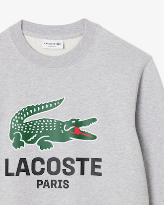 Men's Classic Fit Printed Crew Neck Sweatshirt