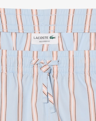 Striped Cotton Poplin Shorts