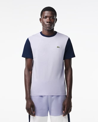 Men's Regular Fit Cotton Colorblock T-Shirt