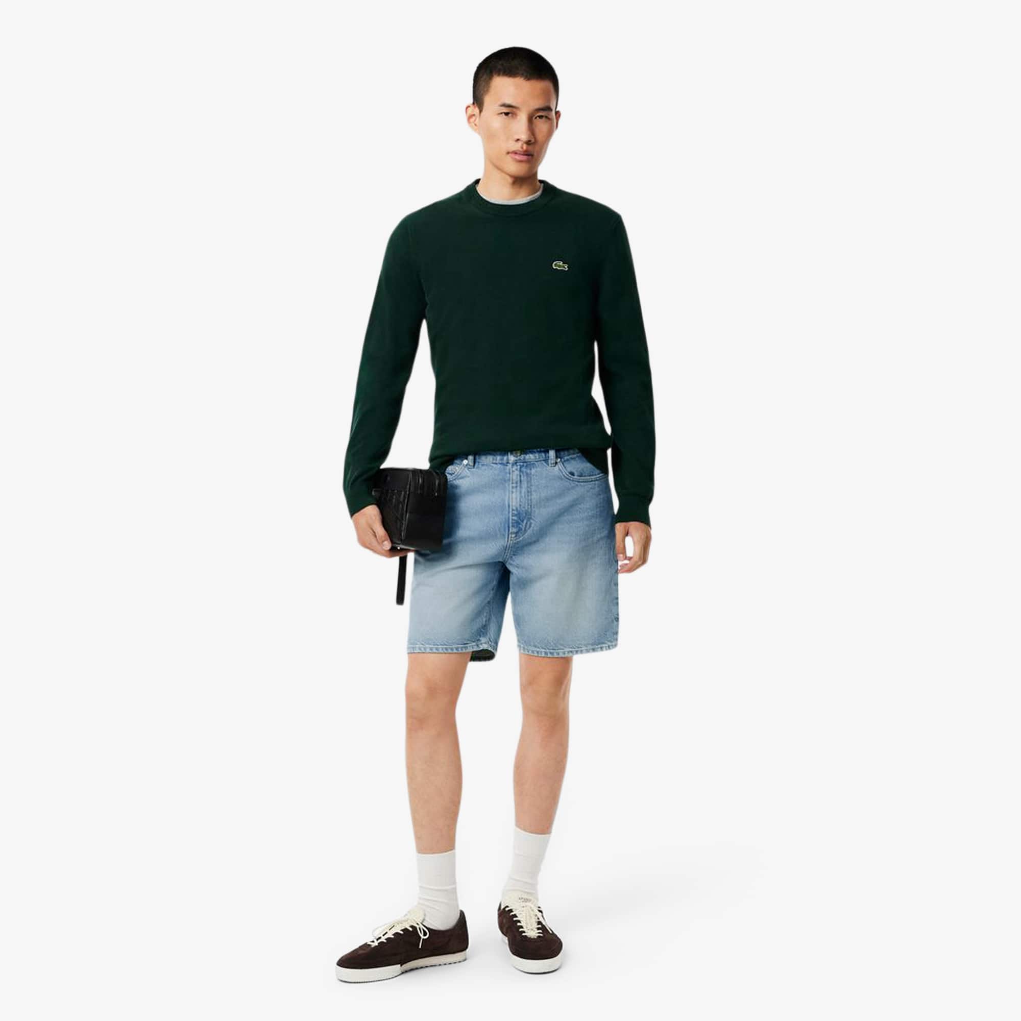 Lacoste Men's Straight Cut Denim Shorts