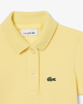 Girls' Scalloped Collar Piqu&eacute; Polo