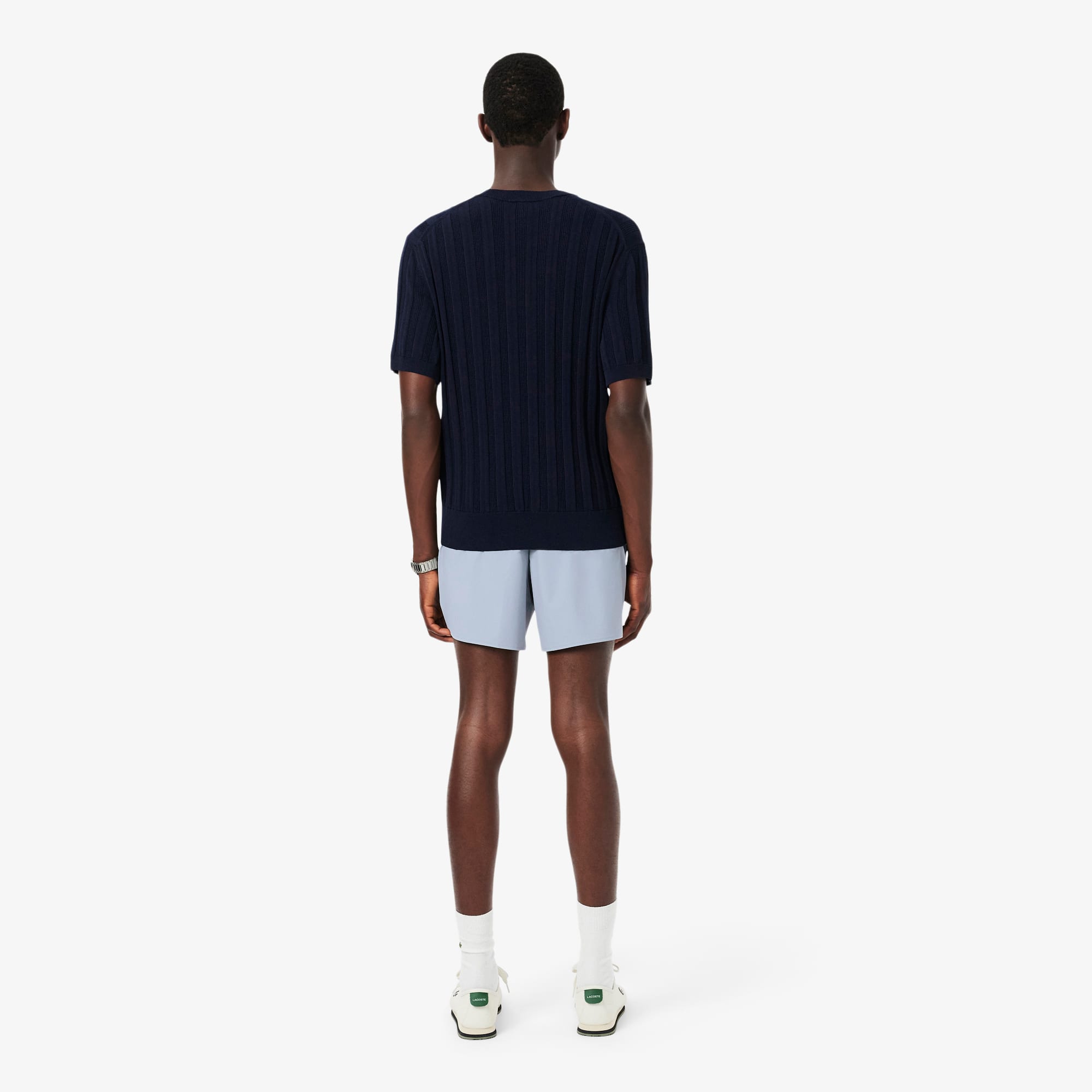 Straight Fit Stretch Bermuda Shorts