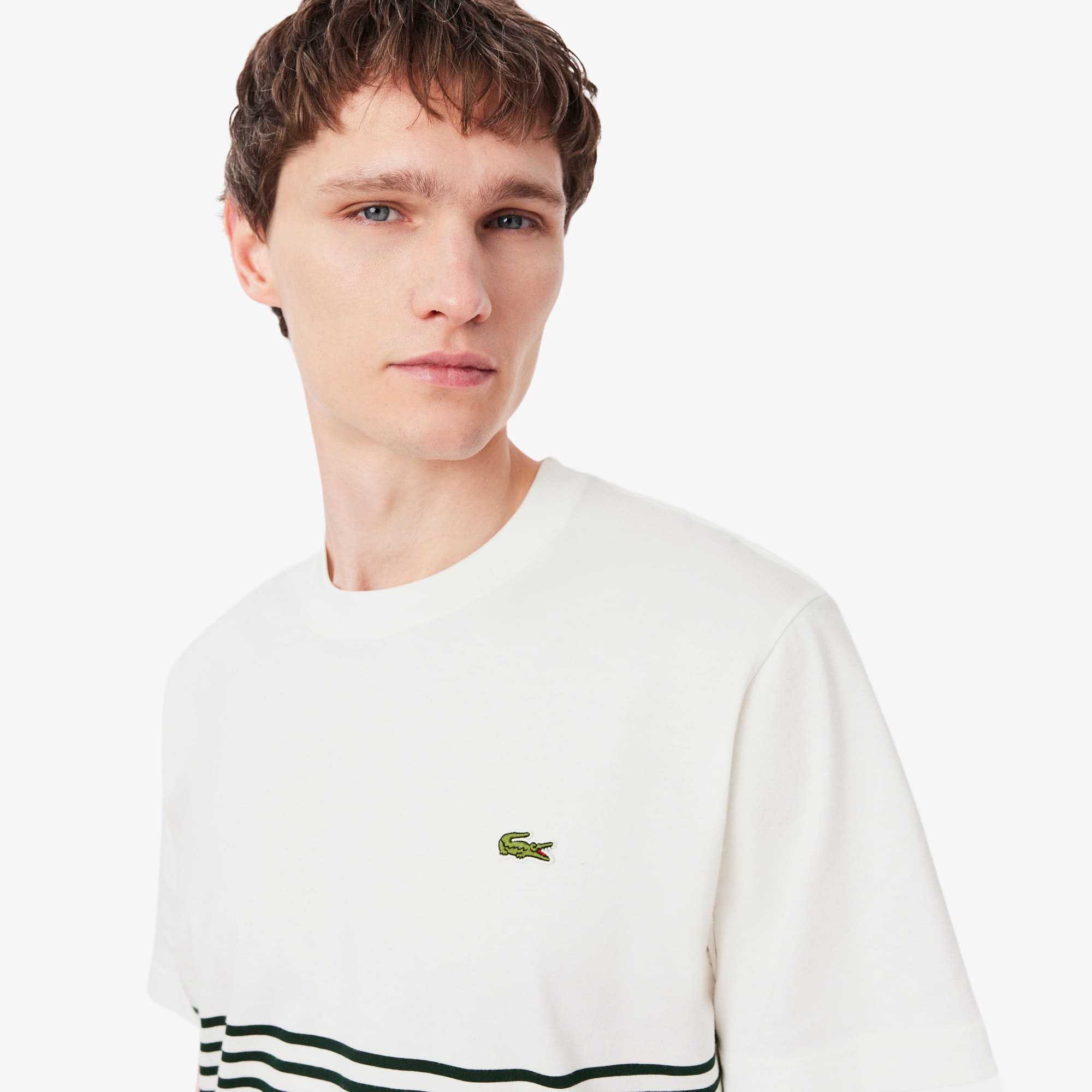 Striped Jersey Color-block T-shirt
