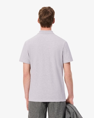 Men's Regular Fit Long Sleeve Cotton Blend Polo
