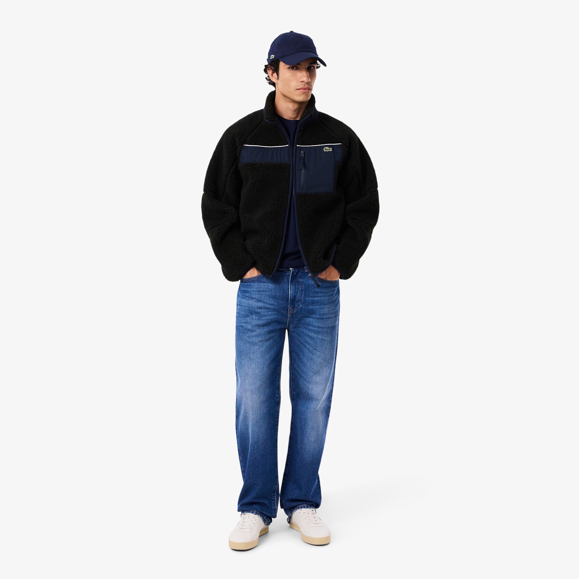 Men's Colorblock Sherpa Fleece Jacket - Jackets & Coats - New In
