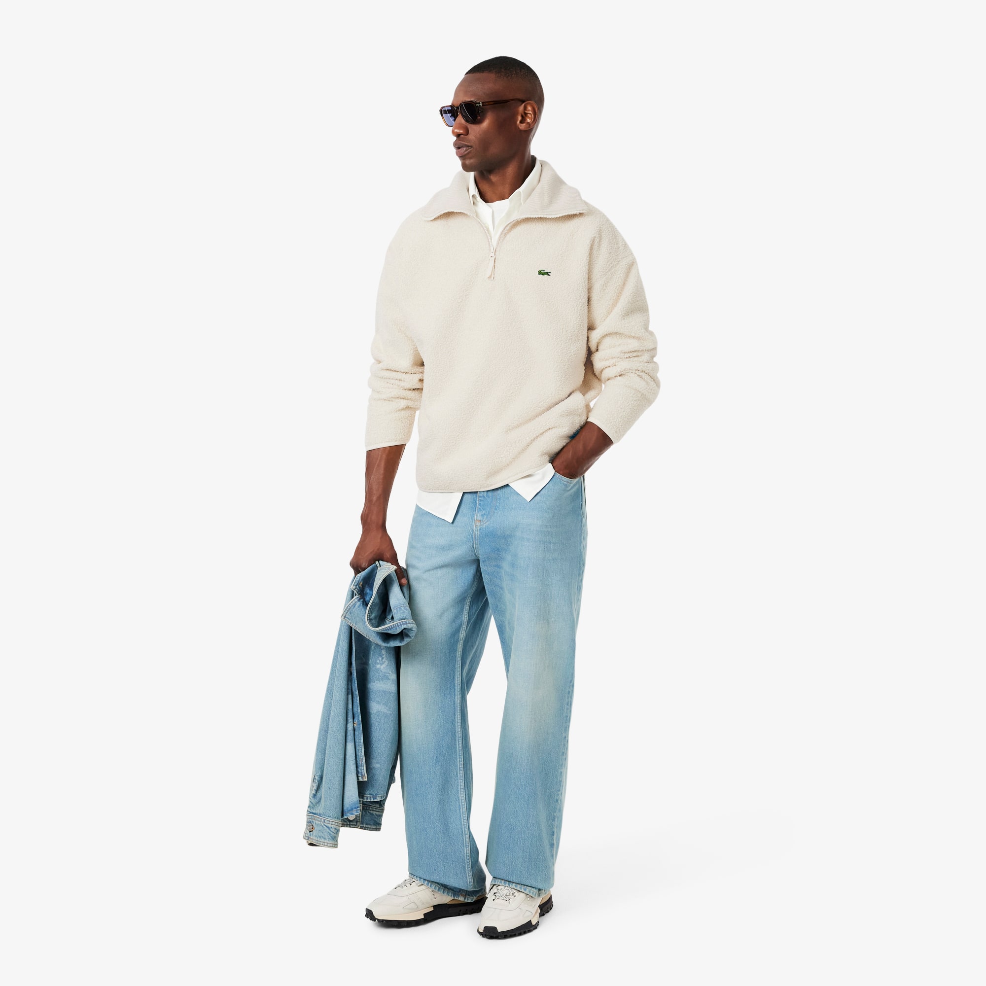 Men's Zip-Up Polar Fleece Sweatshirt - Sweaters & Sweatshirts